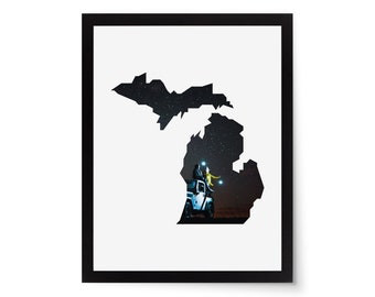 Michigan State Photo Mat - 11x14 White Cardstock Picture Frame Mat