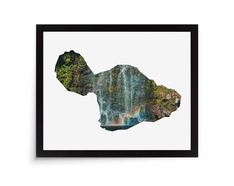 Maui Hawaii Photo Mat - 8x10 White Cardstock Picture Frame Mat