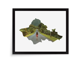 Oahu Hawaii Photo Mat - 8x10 White Cardstock Picture Frame Mat
