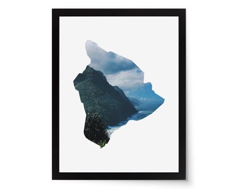 Hawaii Photo Mat - 11x14 White Cardstock Picture Frame Mat