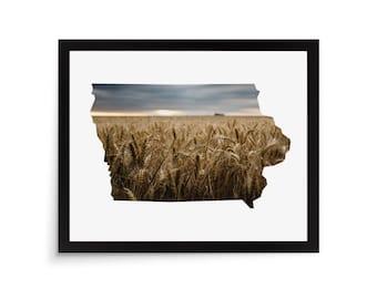 Iowa State Photo Mat - 8x10 White Cardstock Picture Frame Mat
