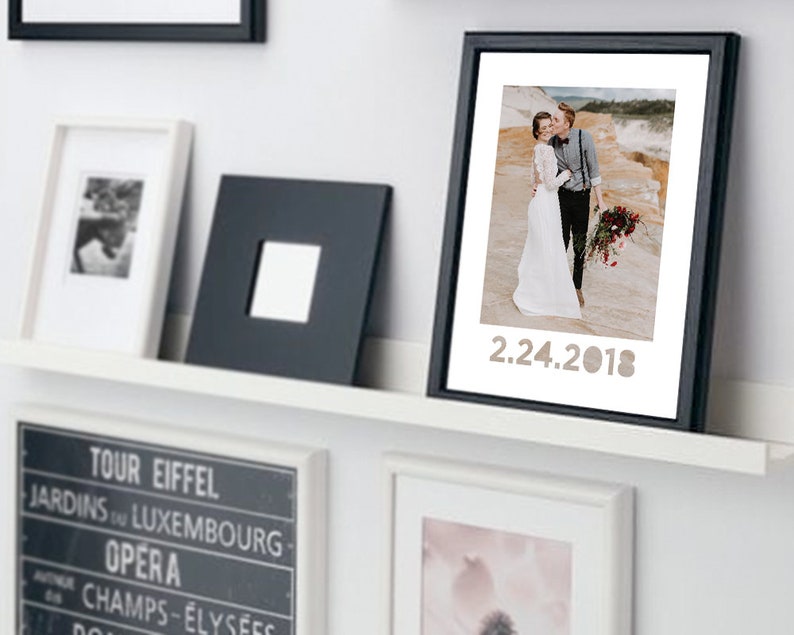 8x10 Custom Photo Mat Picture Frame Mat Customizable Text Etsy