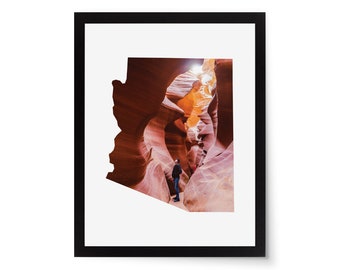 Arizona State Photo Mat - 11x14 White Cardstock Picture Frame Mat