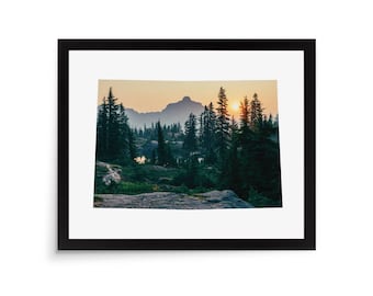 Colorado State Photo Mat - 8x10 White Cardstock Picture Frame Mat