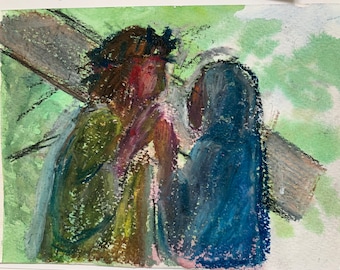 Jesus begegnet Seiner Mutter