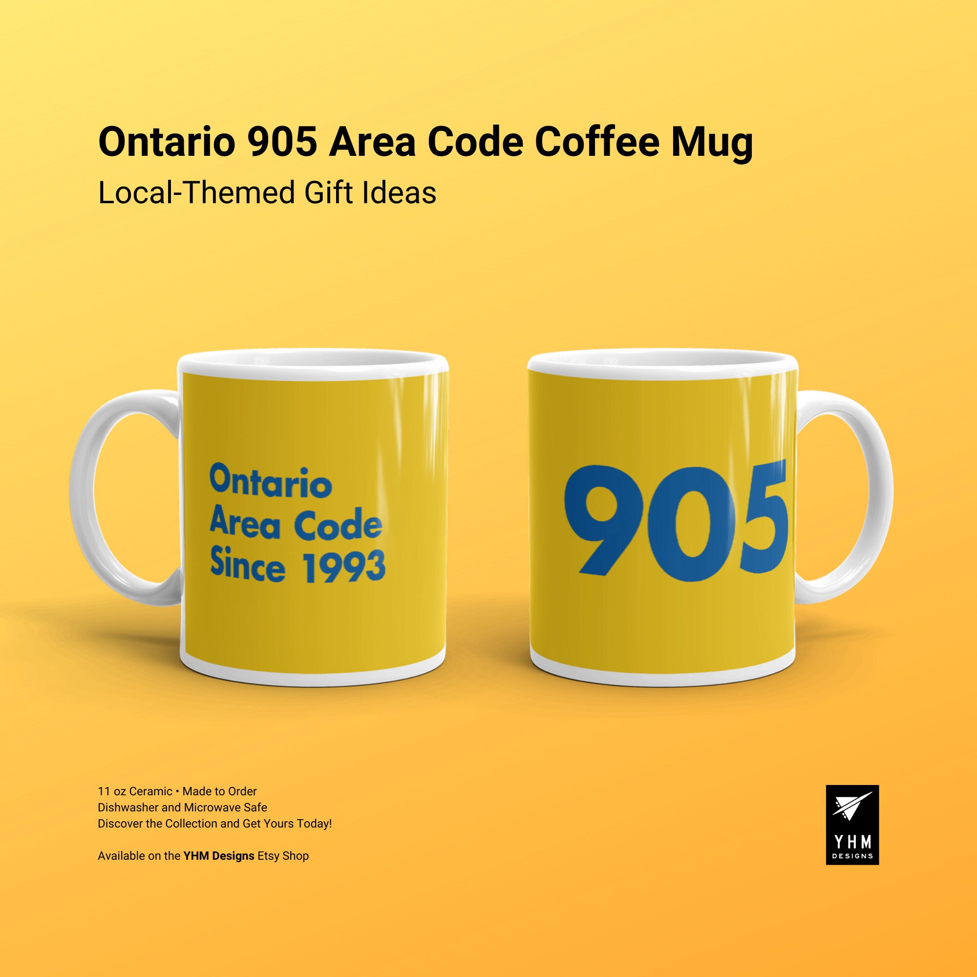 905 Area Code Coffee Mug Ontario Hamilton Mississauga Etsy