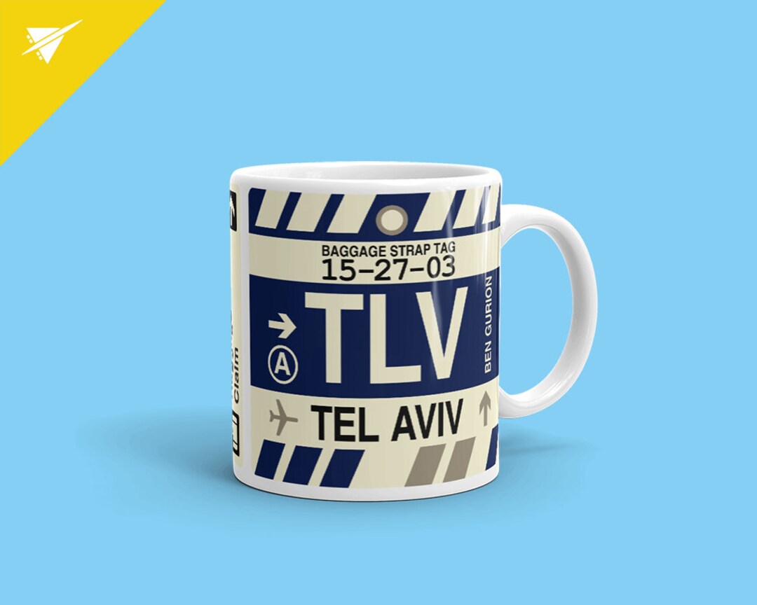 TEL AVIV Israel Coffee Mug Israel Gift Tel Aviv Souvenir Etsy