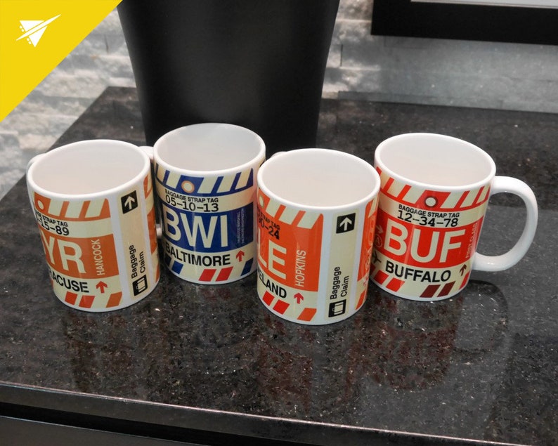 RENO Coffee Mug // RNO Airport Code // Nevada USA Souvenir and Etsy