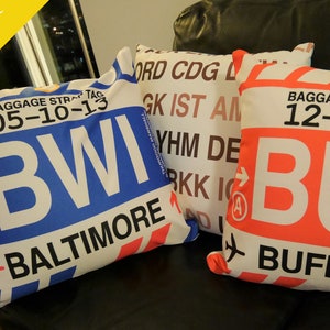 EL PASO Throw Pillow ELP Airport EL PASO Throw Pillow ELP Airport