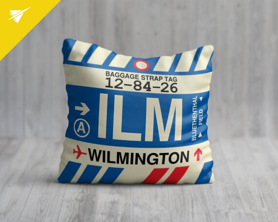 WILMINGTON Throw Pillow ILM Airport Throw Pillow in 2020 | Prague airport