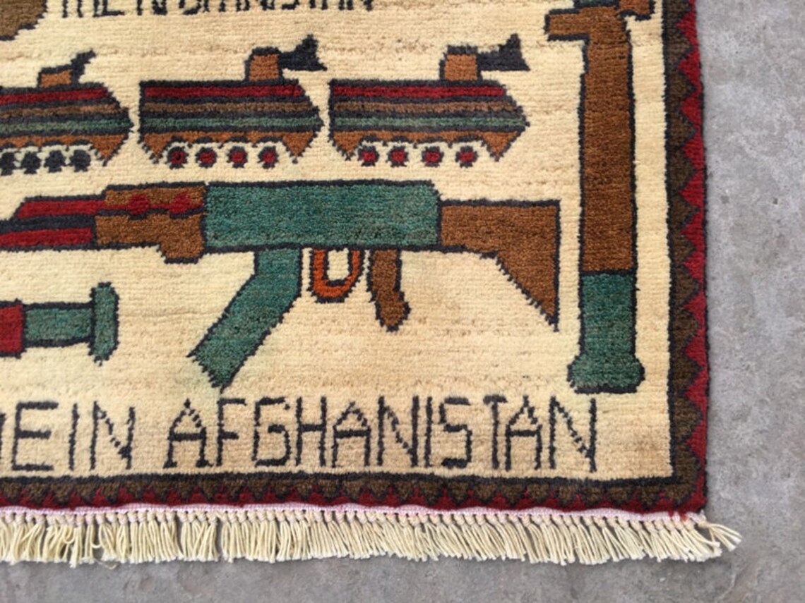2.5 x 2 Afghan War RugHandmade Afghanistan War RugVintage Etsy