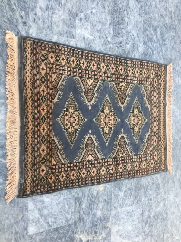 3x4 Vintage Pakistani Bokhara Antique Rug Handmade Small Etsy