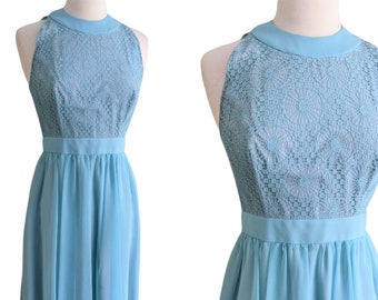 aqua long dress