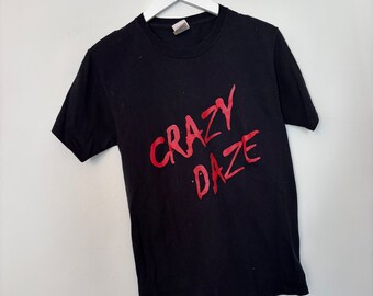 Vintage Crazy Daze Tee, Vintage  1980sT Shirt Crazy Daze, Crazy Days Jerzee T Shirt, Size Small