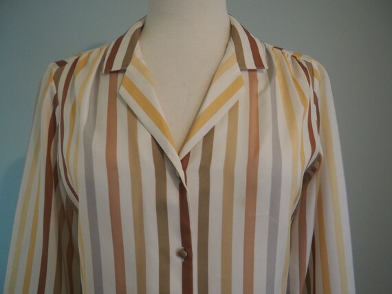 Vintage Lady Arrow Striped Blouse, Vintage 1960s … - image 6