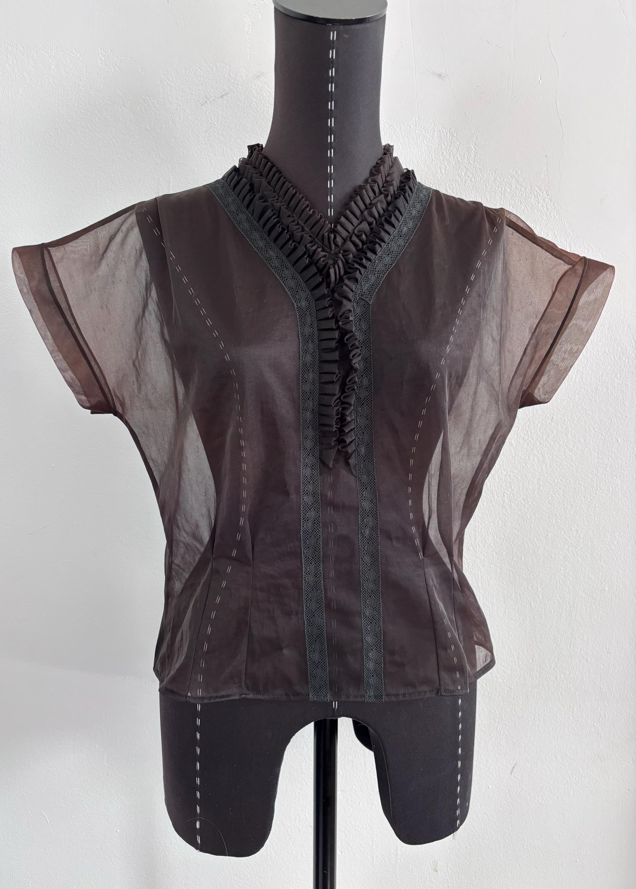 Vintage Sheer Top - Etsy Vintage Sheer Top - Etsy