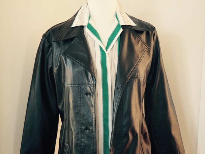 Size 6 Vintage Notations Blouse Short Sleeve Vintage Top Striped Blouse Vintage Green Stripes Short Sleeve Blouse