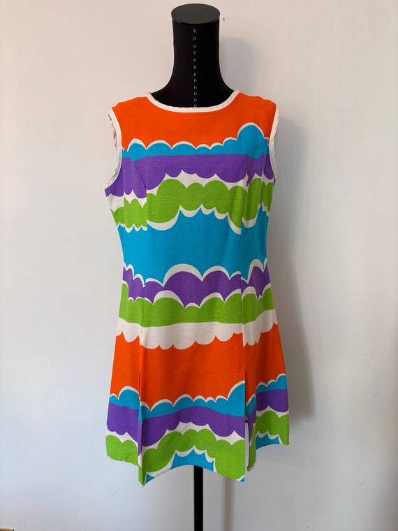 Vintage Flutterbye Tunic Dress, 1960s Vintage Mod… - image 5