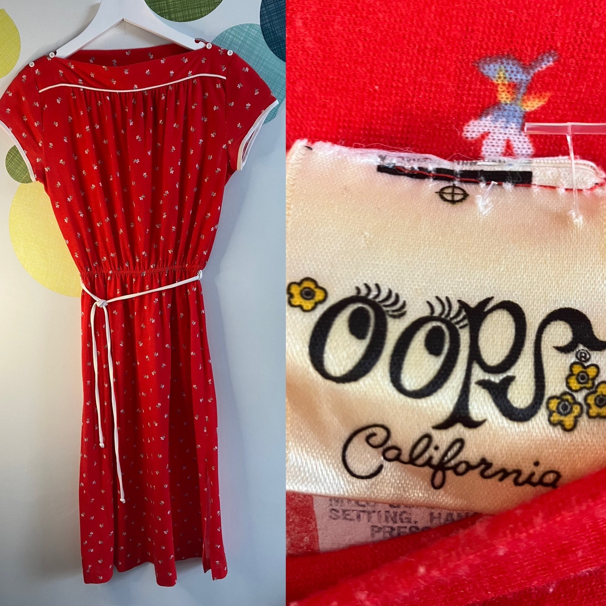 今年最終値下げoops CALIFORNIA vintage dress