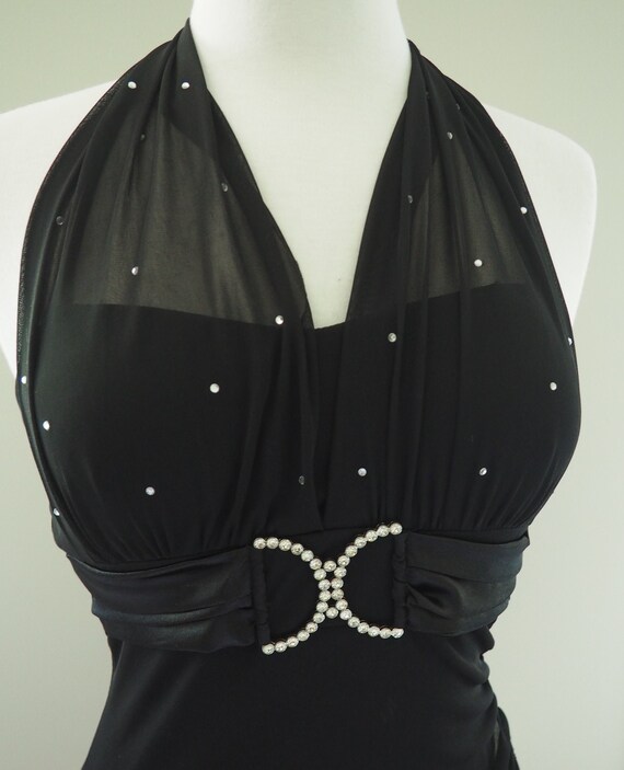 Vintage Halter Gown, Vintage Formal Gown, 80s Halt
