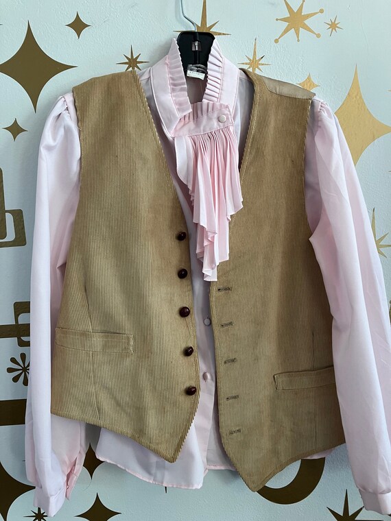 Vintage Blouse Ruffle Gem