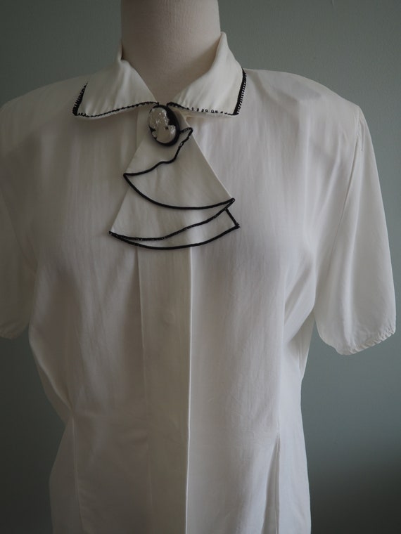 Vintage Cameo Blouse, Vintage 80s Blouse, Lovely … - image 10