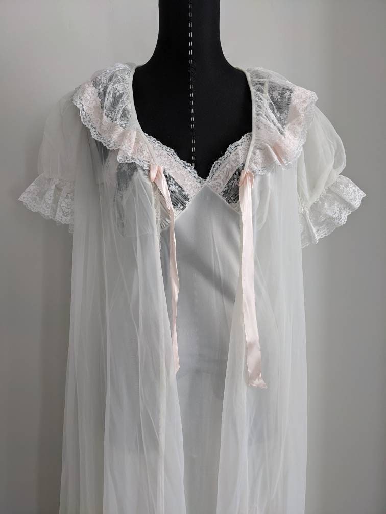 Val Mode Vintage Peignoir Vintage Bridal Nightgown and Robe - Etsy