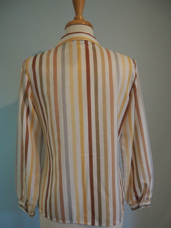 Vintage Lady Arrow Striped Blouse, Vintage 1960s … - image 8