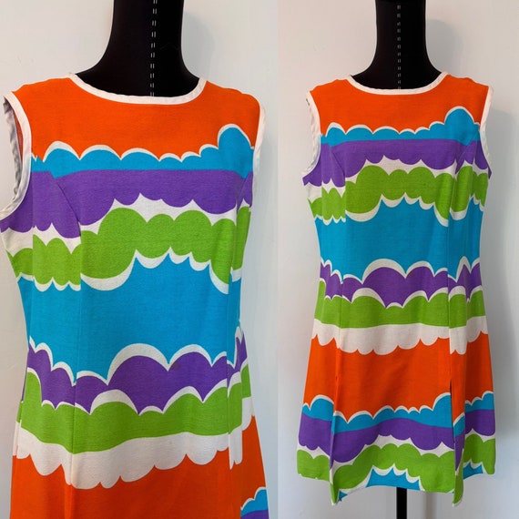Vintage Flutterbye Tunic Dress, 1960s Vintage Mod… - image 4