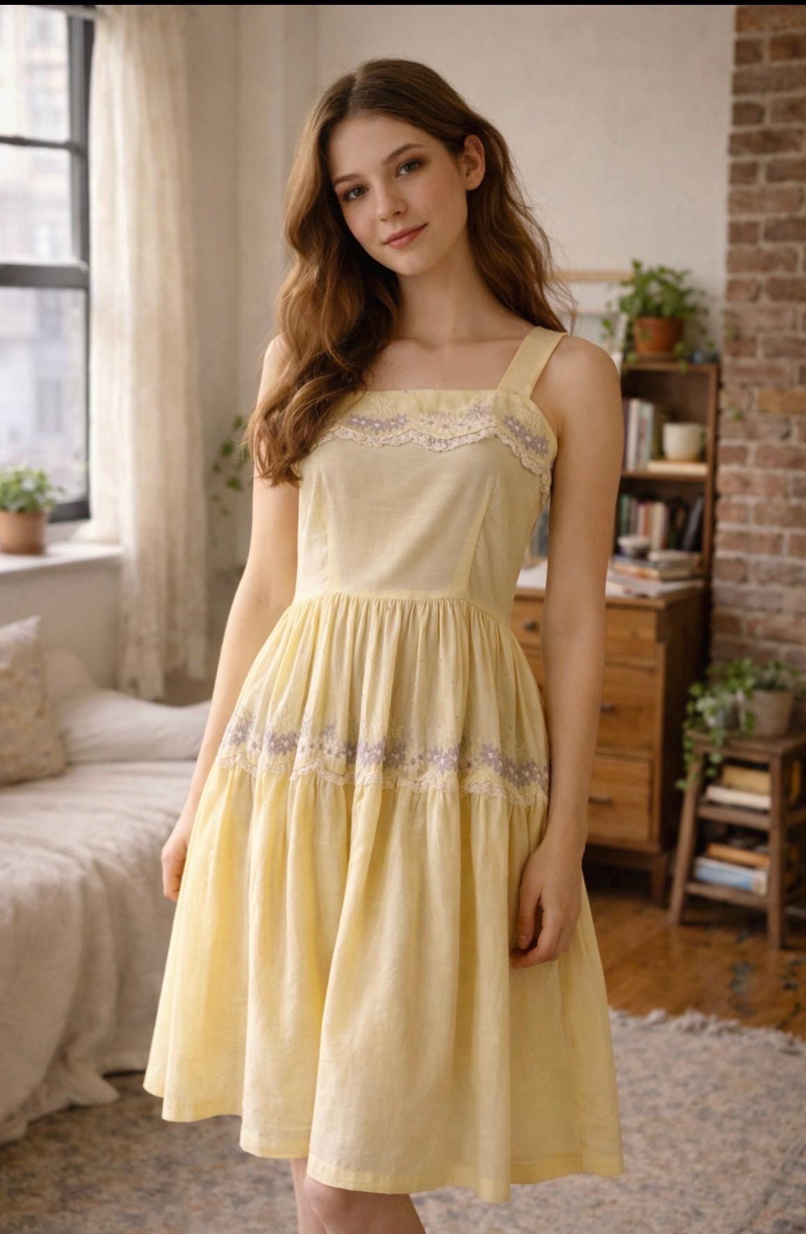 Yellow Cotton Sundress - Etsy