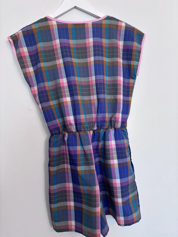 Vintage Plaid Romper, Purple Plaid Dream Girl Rom… - image 4