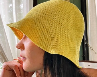 Patrón de gorro de pescador a crochet en PDF / Patrón detallado / Incluye versión para hilo personalizado
