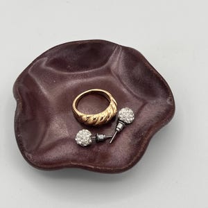 Minimalist Purple Jewelry Dish