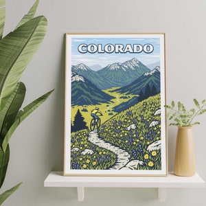Colorado Mountainbike Kunstdruck - Crested Butte CO Bike
