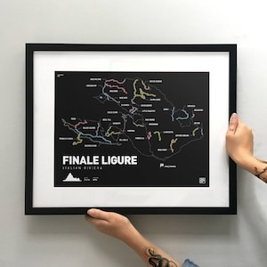 Finale Ligure - Mountainbike Kunstdruck