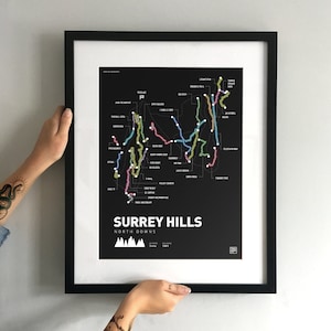 Surrey Hills – Mountainbike Kunstdruck