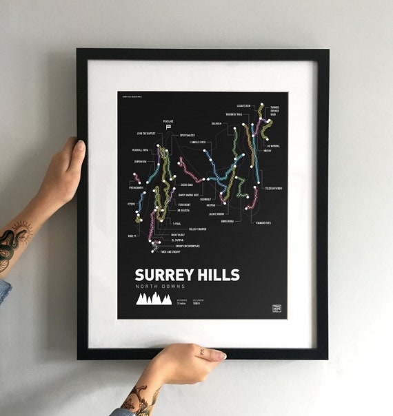 Mountain bike trail map art hotsell