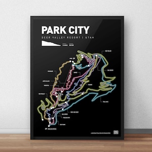 Park City Deer Valley Resort - Mountainbiken Art Print MTB Poster