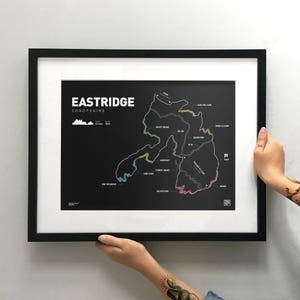 East Ridge - Mountainbike Kunstdruck