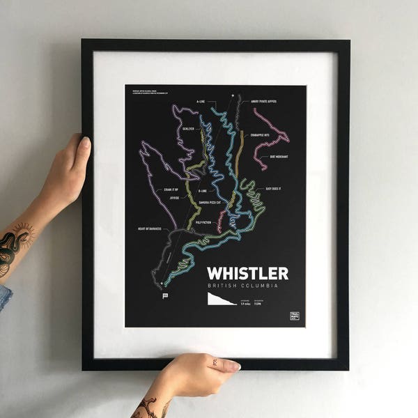 Whistler - Mountain Biking Art Print