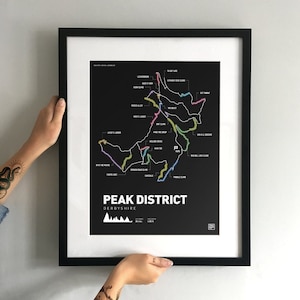 Peak Distrikt - Mountainbike Kunstdruck