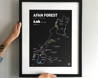 Afan Forest - Mountain Biking Art Print