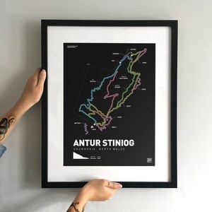Antur Stiniog - Mountainbike Kunstdruck