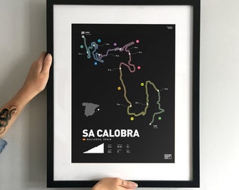 Sa Calobra Infographic Art Print