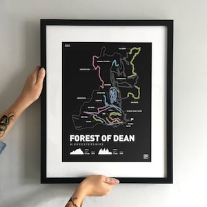 Wald des Dekans - MountainBiking Kunstdruck