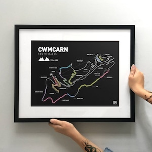 Cwmcarn - Mountainbike Kunstdruck