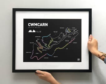 Cwmcarn - Mountain Biking Art Print