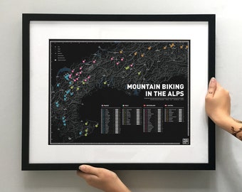 Mountain Bike Map of the Alps