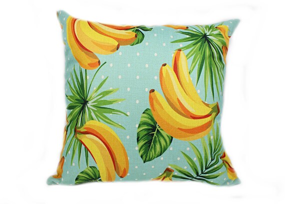 banana leaf pillow cover