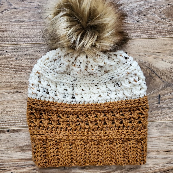 The Telluride Toboggan Crochet Beanie Hat Pattern